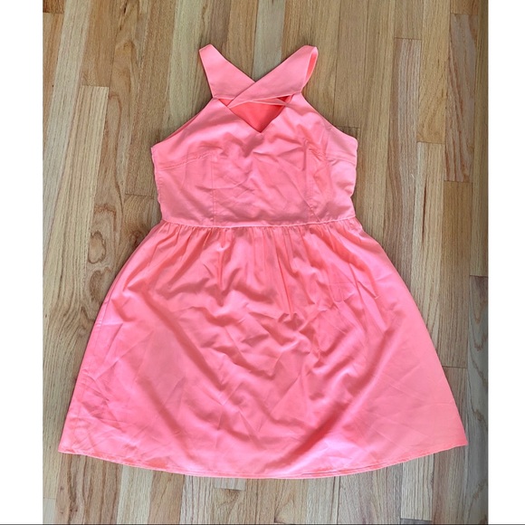 Fun neon coral dress! - Picture 1 of 4